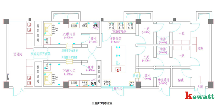 P3實驗室平面設(shè)計圖